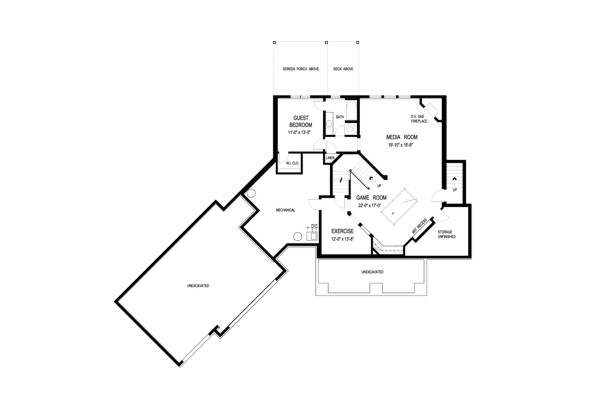 Optional Basement Plan image of Aspen Grove House Plan